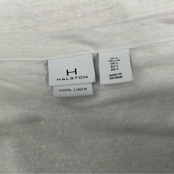 HALSTON 100% linen‎ blouse. - Picture 10 of 10